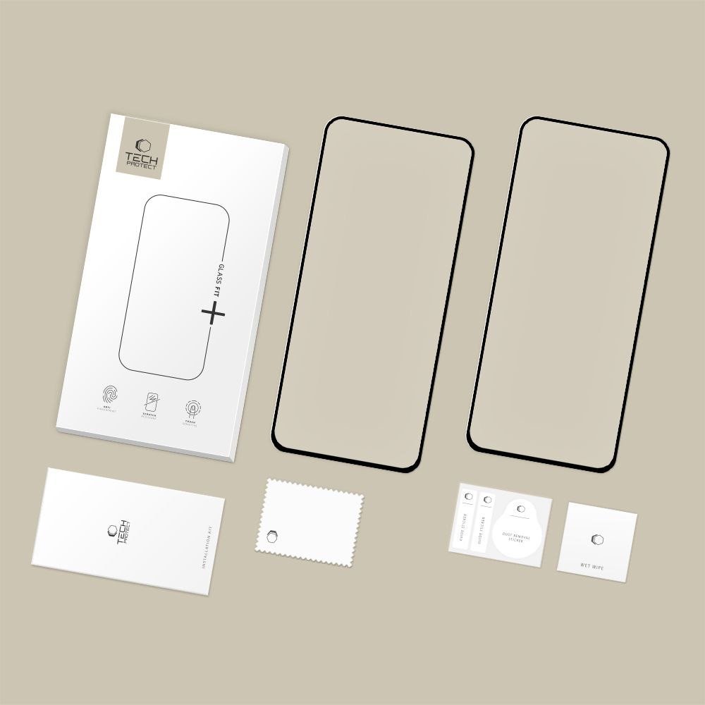 Tech-Protect SZKLO HARTOWANE TECH-PROTECT GLASS FIT+ 2-PACK GALAXY S25 FE BLACK 5906302332755 (5906302332755) aizsardzība ekrānam mobilajiem telefoniem Tech-Protect SZKLO HARTOWANE TECH-PROTECT GLASS FIT+ 2-PACK GALAXY S25 FE BLACK 5906302332755 (5906302332755) aizsardzība ekrānam mobilajiem telefoniem