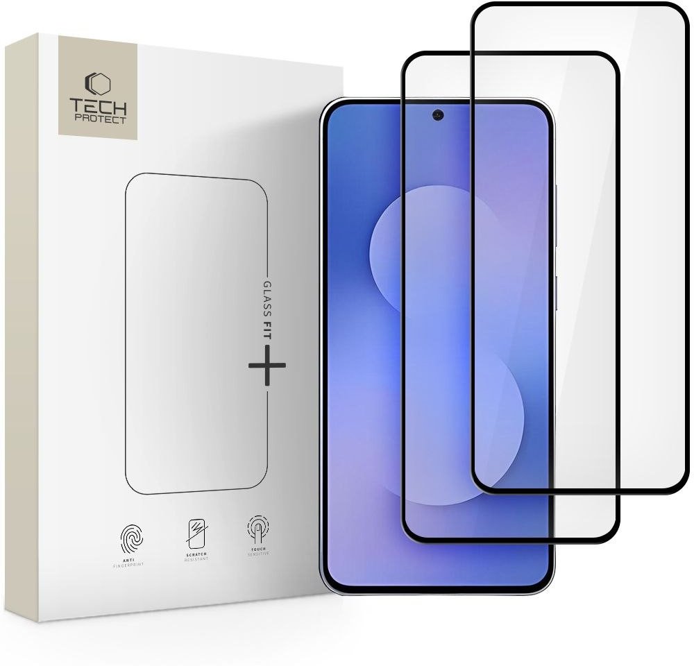 Tech-Protect SZKLO HARTOWANE TECH-PROTECT GLASS FIT+ 2-PACK GALAXY S25 FE BLACK 5906302332755 (5906302332755) aizsardzība ekrānam mobilajiem telefoniem Tech-Protect SZKLO HARTOWANE TECH-PROTECT GLASS FIT+ 2-PACK GALAXY S25 FE BLACK 5906302332755 (5906302332755) aizsardzība ekrānam mobilajiem telefoniem
