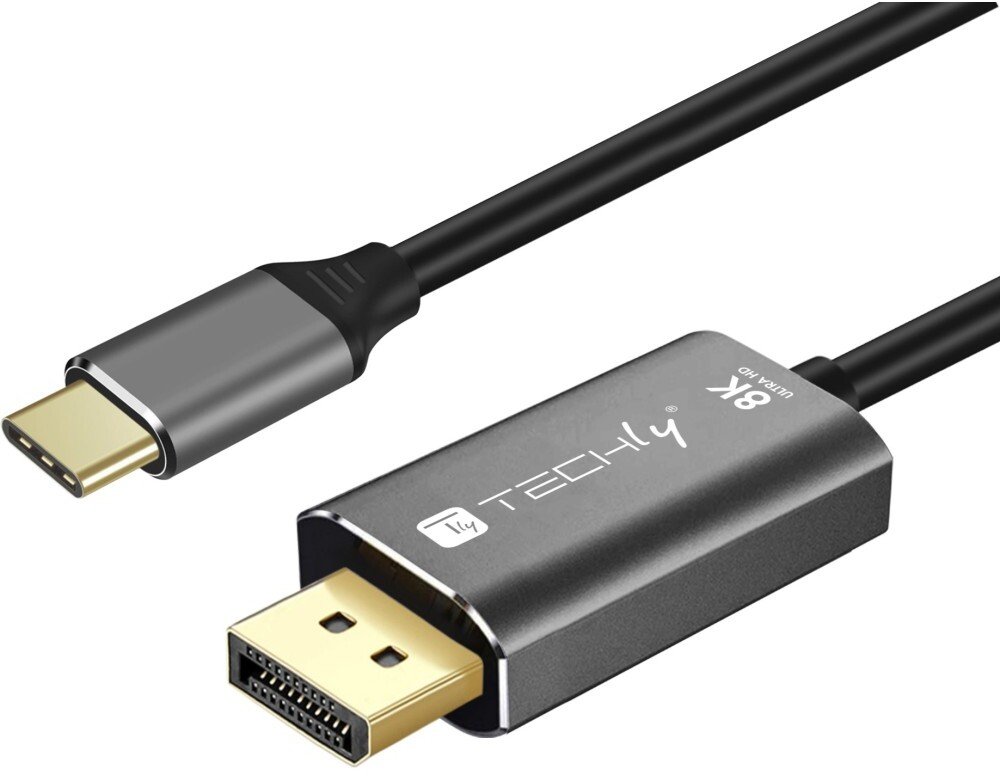 Adapter AV Techly Kablowy ICOC USBC-DP8-18