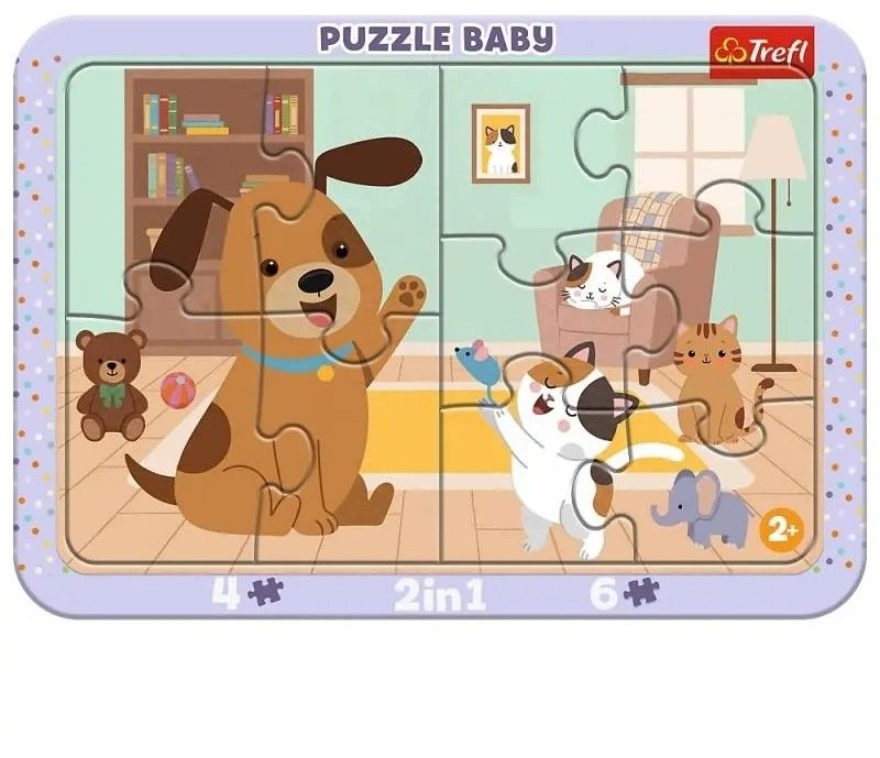 Trefl Puzzle 10el ramkowe baby jak