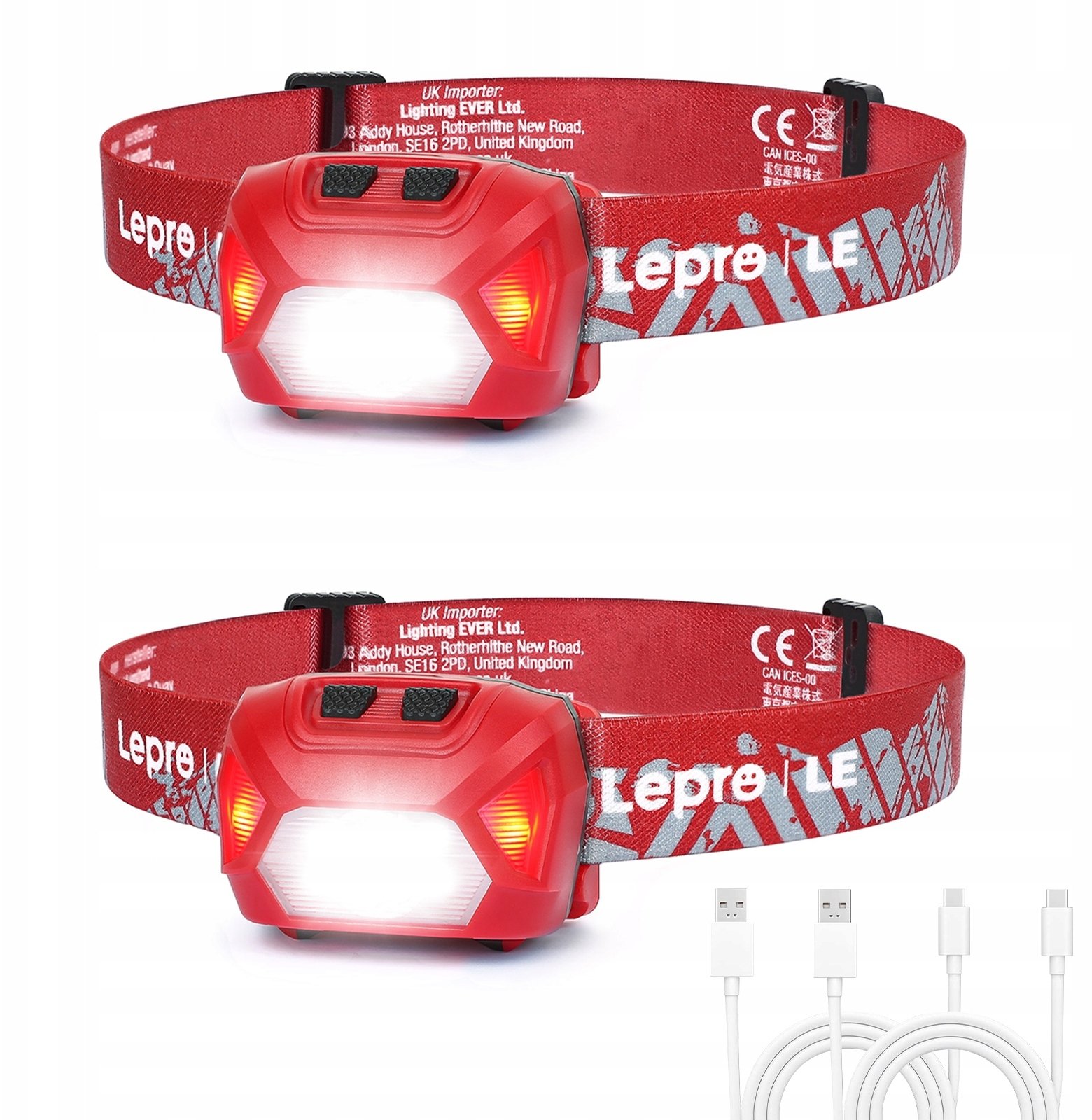 Latarka TOGO Czolowa LEPRO USB 2