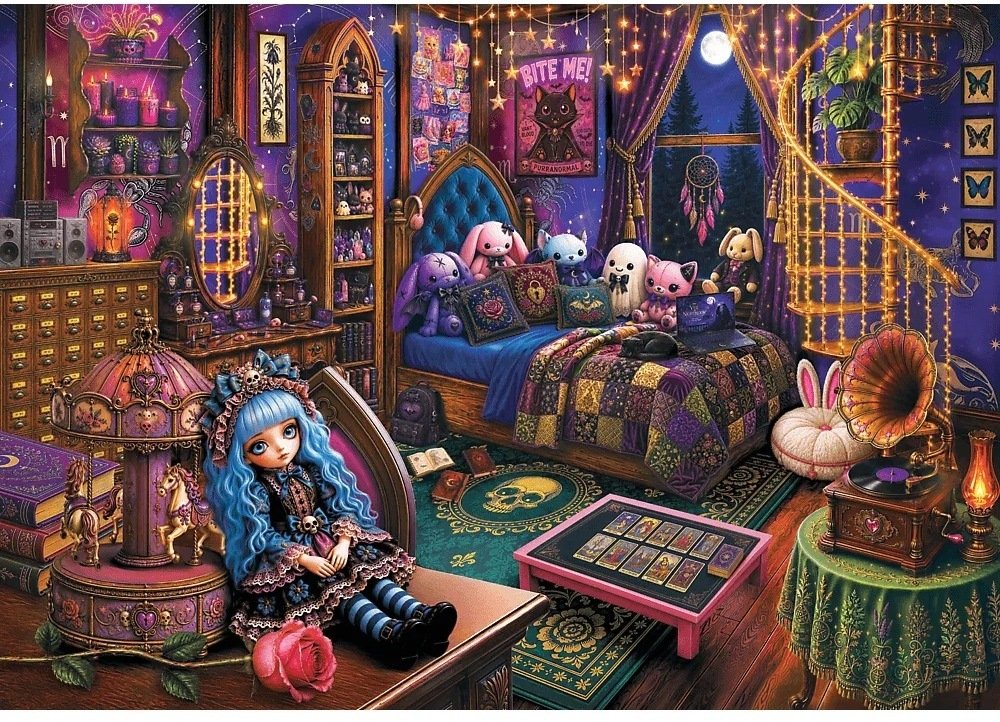Trefl Puzzle 1000EL premium gotycka lalka
