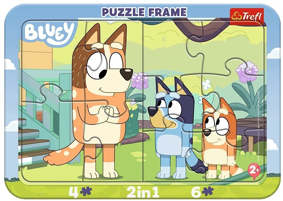 Trefl Puzzle 10EL ramkowe Baby Bluey