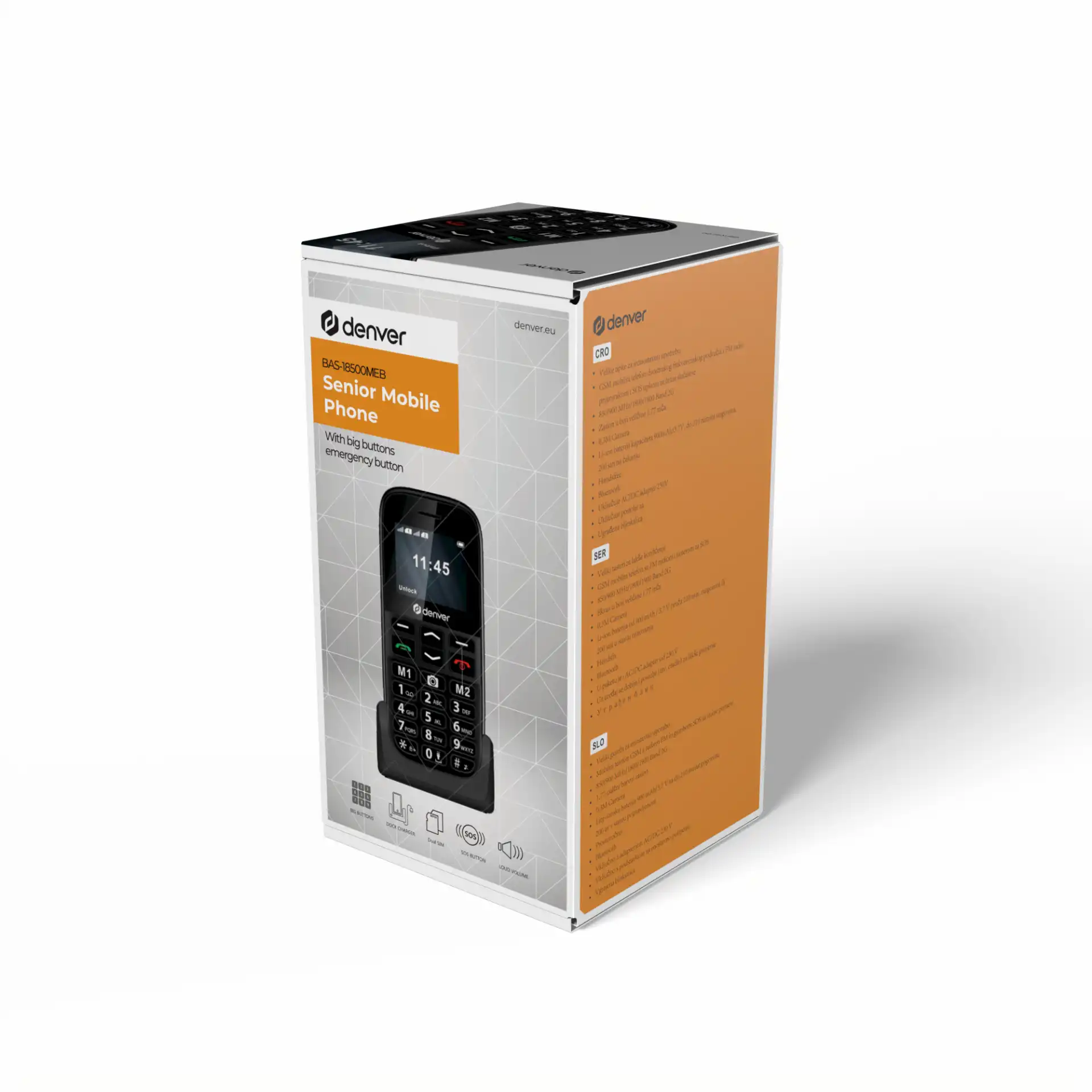 Denver BAS-18500MEB Europe Balkan 5706751067679 113121000140 (5706751067679) Mobilais Telefons Denver BAS-18500MEB Europe Balkan 5706751067679 113121000140 (5706751067679) Mobilais Telefons