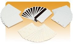 Zebra Zebra white PVC cards  15