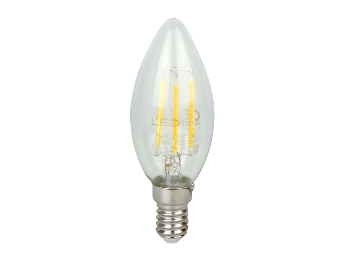 LED spuldze E14 4W 2700K 480lm