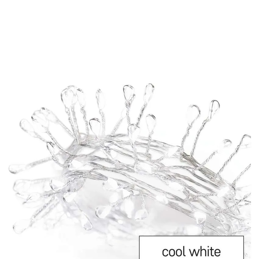 100LED NANO CLUSTER BO CW Ziemassvētku lampiņas