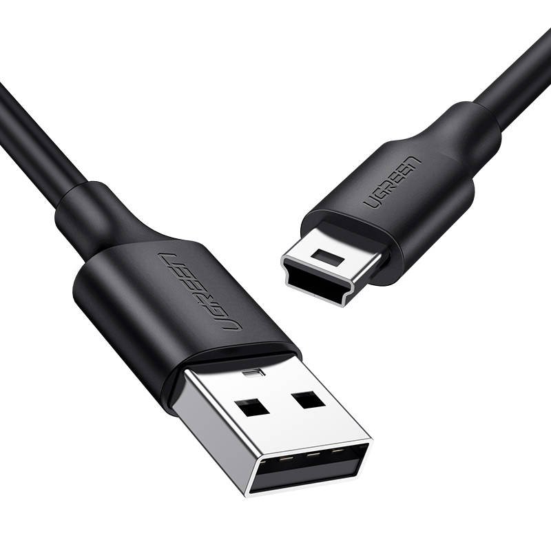 Kabelis USB - miniUSB 1m melns