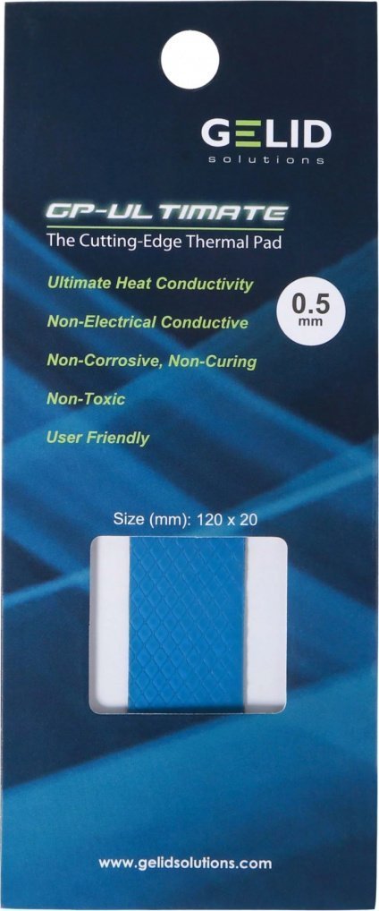 Termopady Gelid Ultimate 120x20x0.5mm TP-GP04-R-A termopasta