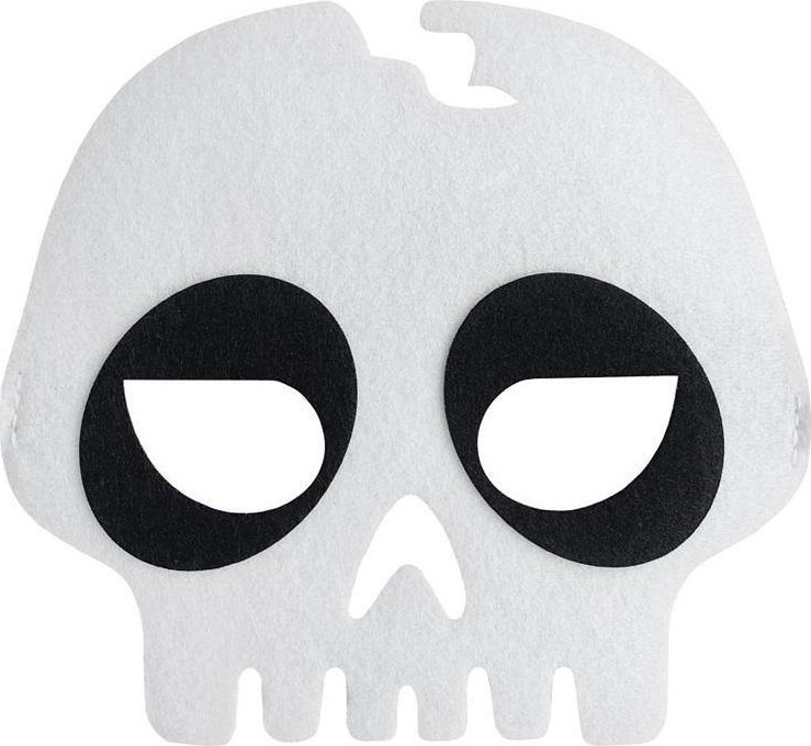 GoDan Felt Skull Mask 18x16.5cm