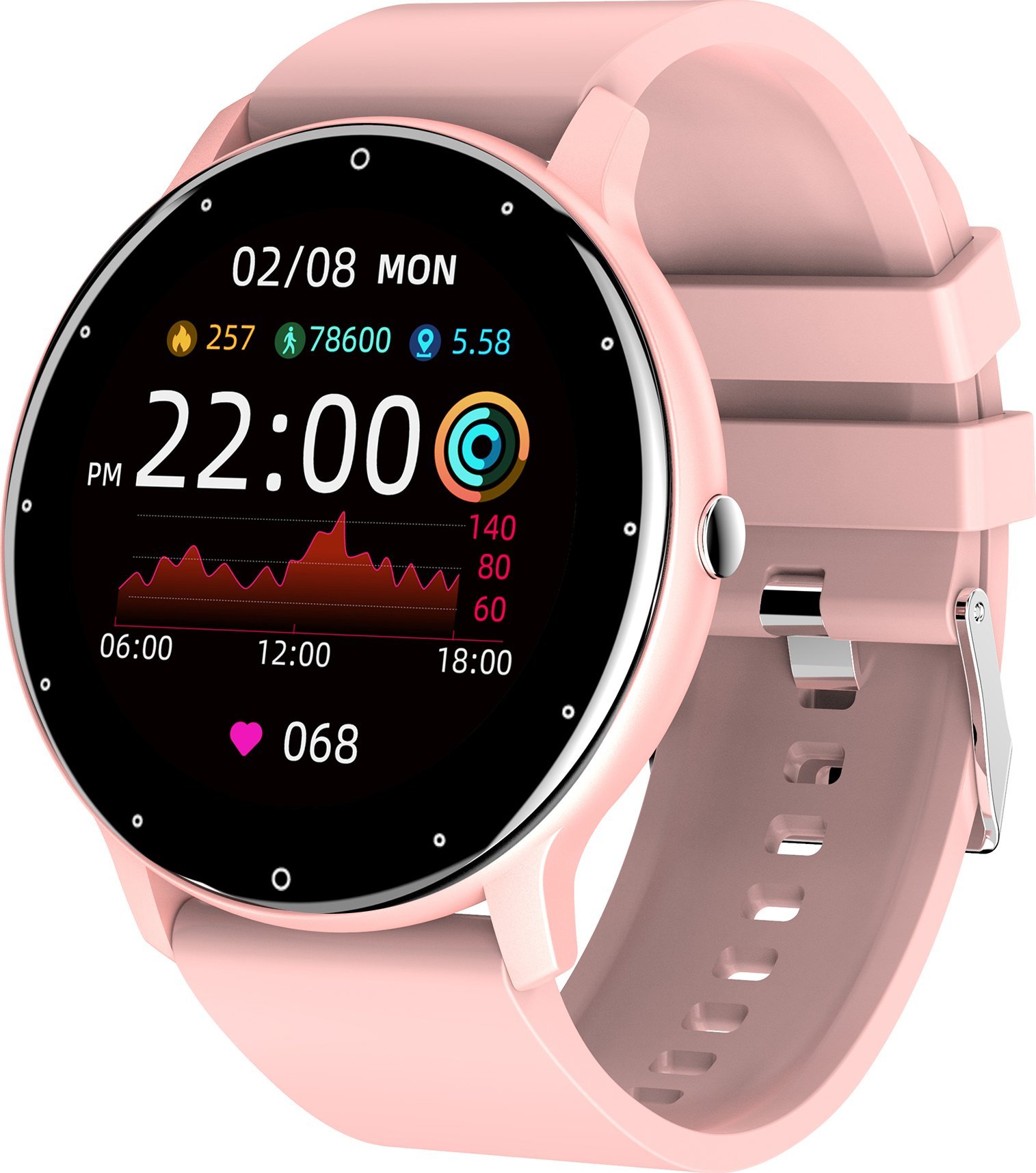 Smartwatch Gravity Asperia GT1-1 Rozowy 12496080 (5900148044469) Viedais pulkstenis, smartwatch Smartwatch Gravity Asperia GT1-1 Rozowy 12496080 (5900148044469) Viedais pulkstenis, smartwatch