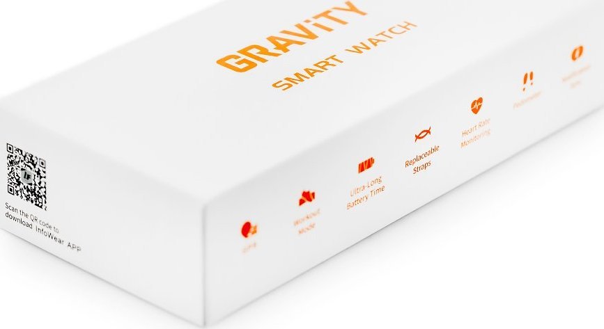 Smartwatch Gravity GT7-5 Czerwony  (GT7-5) GT7-5 (5900148044827) Viedais pulkstenis, smartwatch