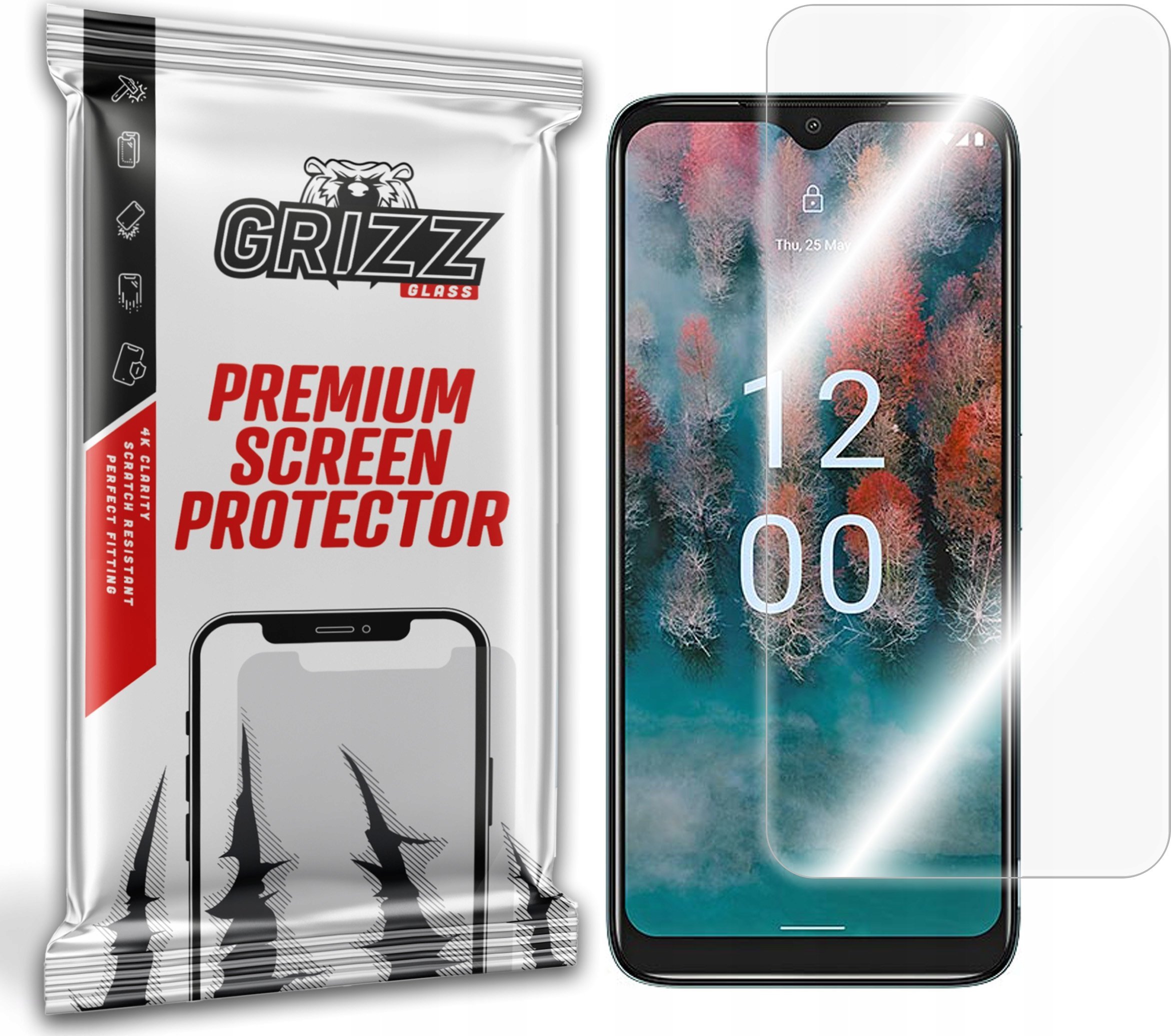 GrizzGlass Szklo hybrydowe GrizzGlass HybridGlass Nokia C12 Pro GRZ4710 (5904063563654) GrizzGlass Szklo hybrydowe GrizzGlass HybridGlass Nokia C12 Pro GRZ4710 (5904063563654)