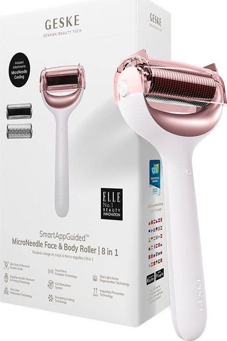 Geske Roller do mezoterapii iglowej twarzy i ciala 8w1 Geske z Aplikacja (starlight)