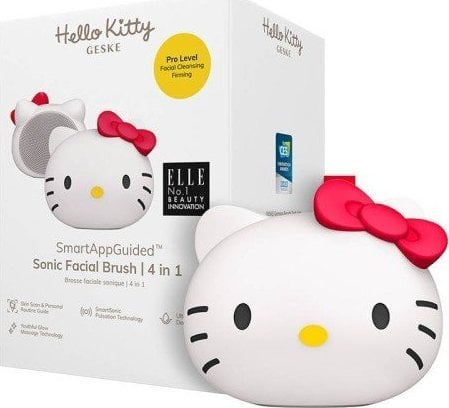 Geske Soniczna szczoteczka do czyszczenia twarzy 4w1 Geske z Aplikacja (Hello Kitty starlight)
