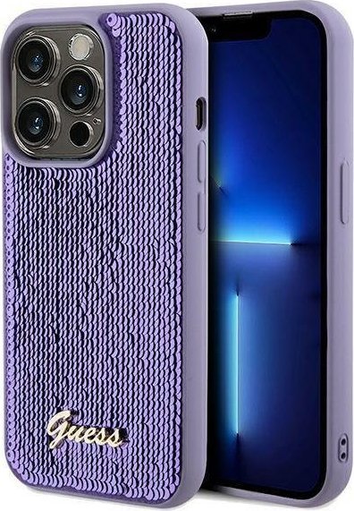 Guess Guess GUHCP13LPSFDGSUiPhone 13 Pro / 13 6.1'' fioletowy/purple hardcase Sequin Script Metal GUE003161 (3666339176167) maciņš, apvalks mobilajam telefonam Guess Guess GUHCP13LPSFDGSUiPhone 13 Pro / 13 6.1'' fioletowy/purple hardcase Sequin Script Metal GUE003161 (3666339176167) maciņš, apvalks mobilajam telefonam