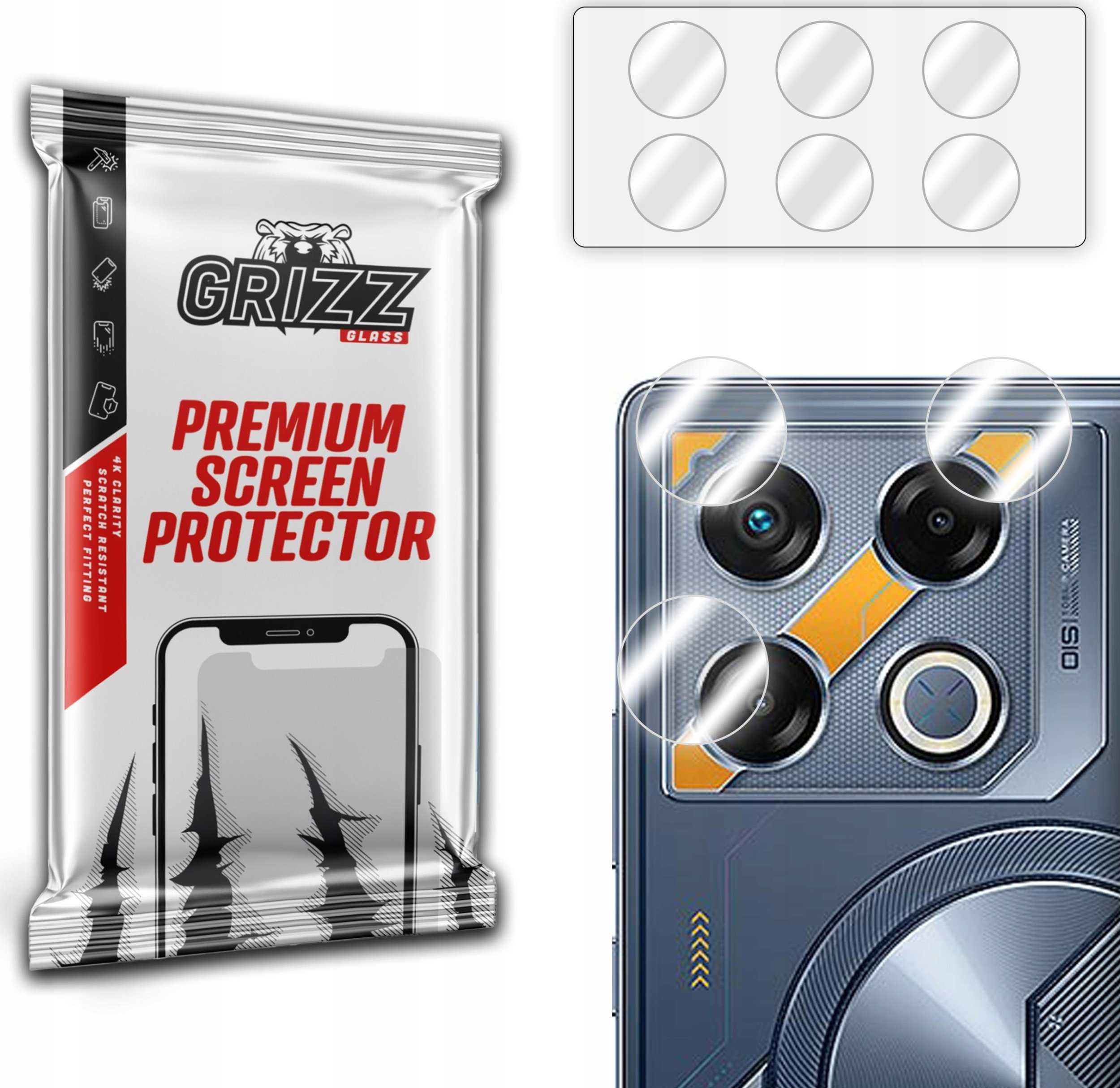 GrizzGlass Szklo na aparat GrizzGlass HybridGlass Camera do Infinix GT 20 Pro GRZ9691 (5906146422926) aizsardzība ekrānam mobilajiem telefoniem GrizzGlass Szklo na aparat GrizzGlass HybridGlass Camera do Infinix GT 20 Pro GRZ9691 (5906146422926) aizsardzība ekrānam mobilajiem telefoniem