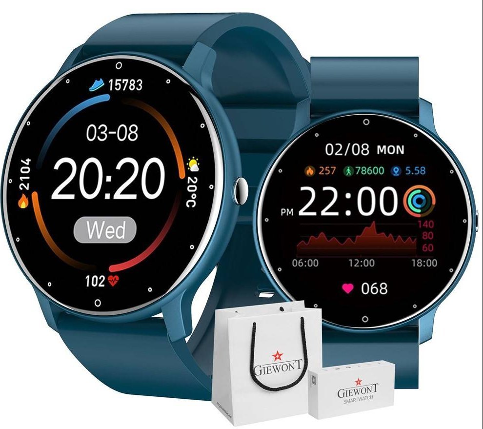 Smartwatch Giewont Smartwatch Giewont Sport Around GW120-4 - Deep Ocean GW120-4 (5904665272756) Viedais pulkstenis, smartwatch Smartwatch Giewont Smartwatch Giewont Sport Around GW120-4 - Deep Ocean GW120-4 (5904665272756) Viedais pulkstenis, smartwatch