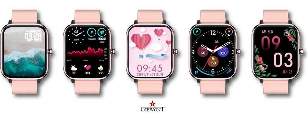 Smartwatch Giewont Smartwatch Giewont Dynamic SmartCall GW230-1 - Rose Gold/Powder Pink GW230-1 (5904665272671) Viedais pulkstenis, smartwatch Smartwatch Giewont Smartwatch Giewont Dynamic SmartCall GW230-1 - Rose Gold/Powder Pink GW230-1 (5904665272671) Viedais pulkstenis, smartwatch