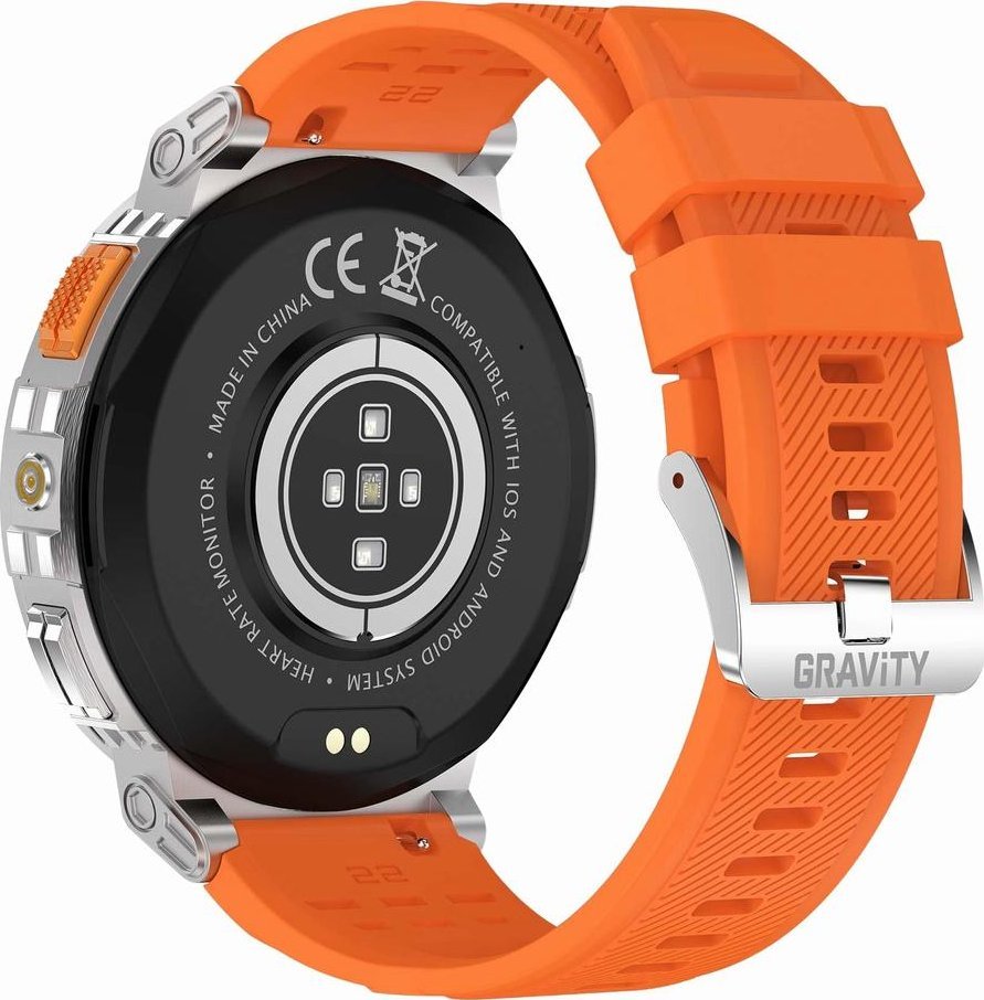 Smartwatch Gravity GT23-2 Czarny  (GT23) Viedais pulkstenis, smartwatch