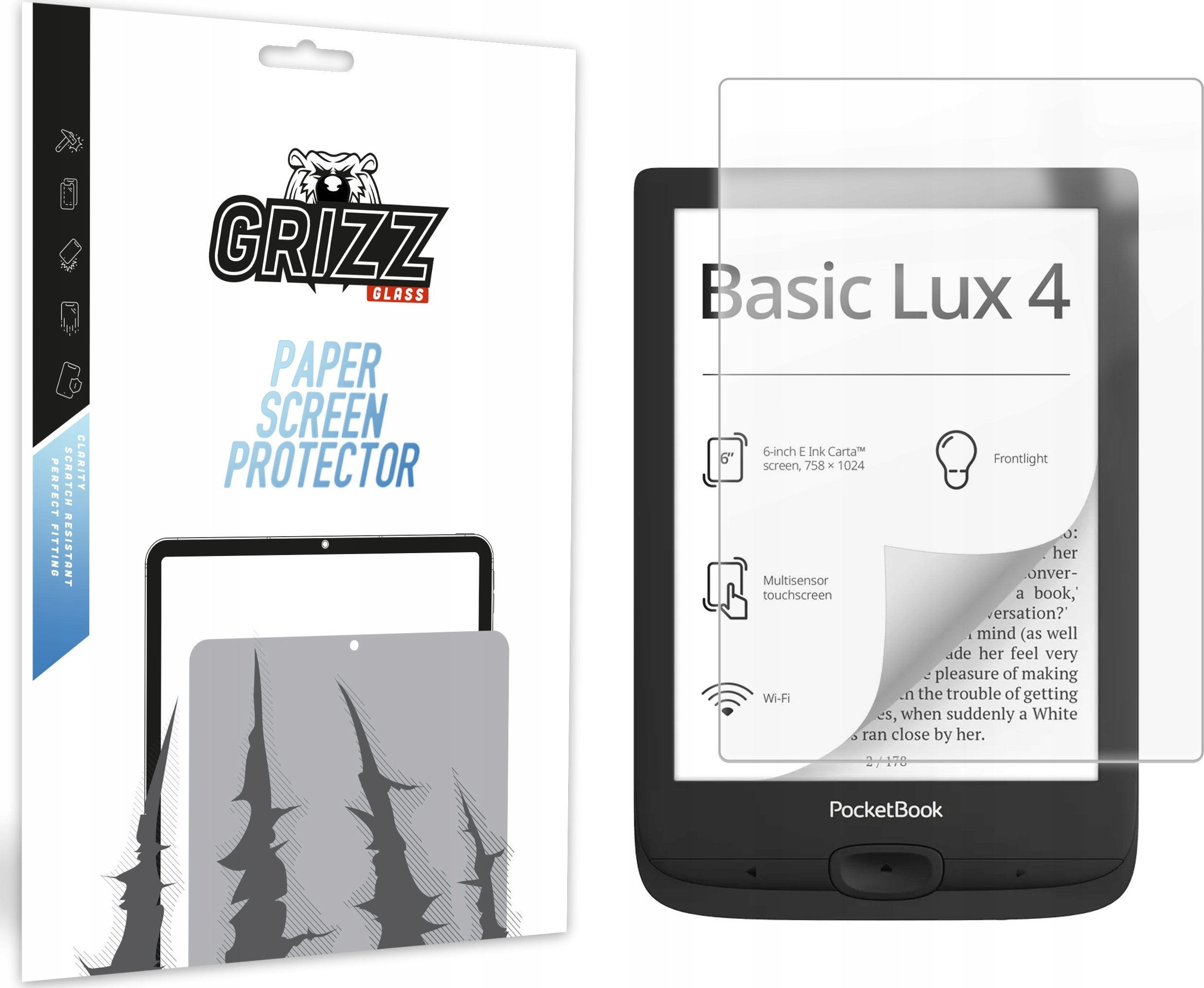 Folia matowa GrizzGlass PaperScreen do Pocketbook