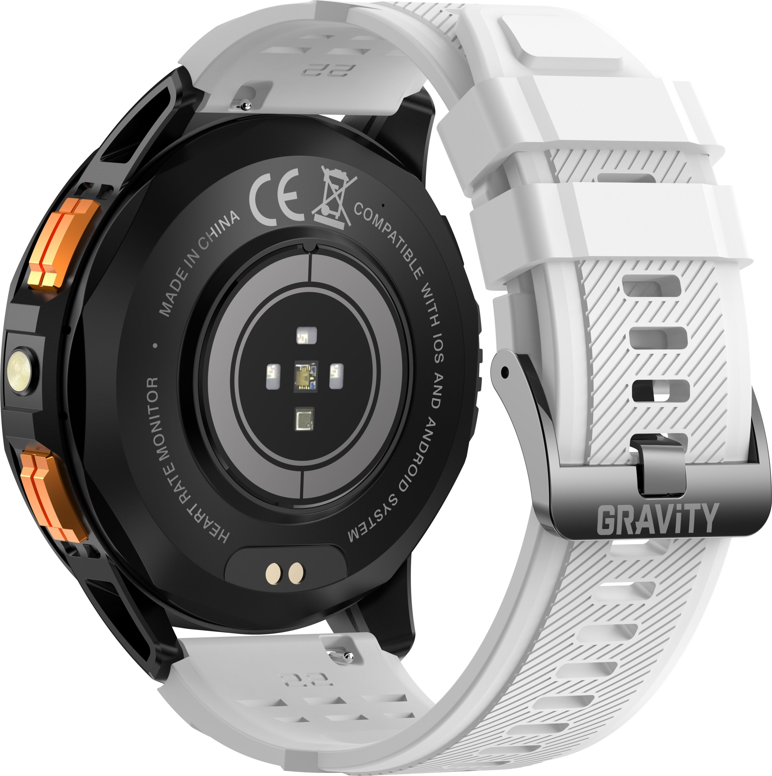 Zegarek meski SMARTWATCH GRAVITY GT24-4 SR/BK/OG Viedais pulkstenis, smartwatch Zegarek meski SMARTWATCH GRAVITY GT24-4 SR/BK/OG Viedais pulkstenis, smartwatch