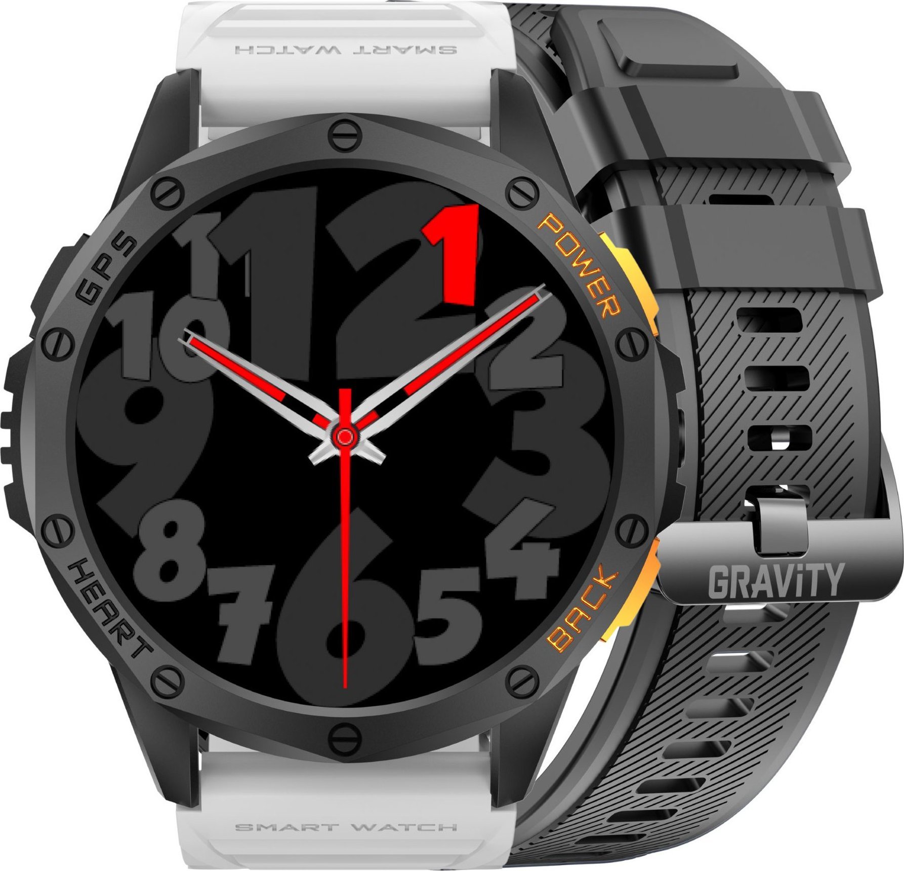 Zegarek meski SMARTWATCH GRAVITY GT24-4 SR/BK/OG Viedais pulkstenis, smartwatch Zegarek meski SMARTWATCH GRAVITY GT24-4 SR/BK/OG Viedais pulkstenis, smartwatch