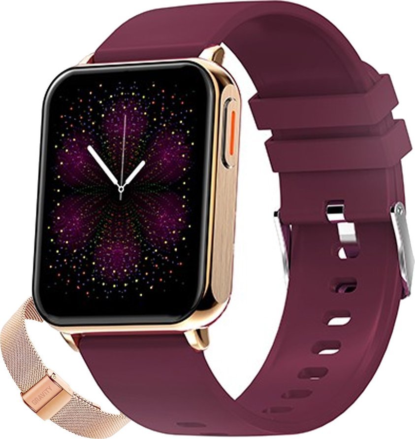 Zegarek damski SMARTWATCH GRAVITY GT17-6 GT17-6 (5900148052174) Viedais pulkstenis, smartwatch Zegarek damski SMARTWATCH GRAVITY GT17-6 GT17-6 (5900148052174) Viedais pulkstenis, smartwatch