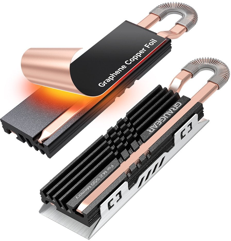 GRAUGEAR Heatpipe Cooler for M.2