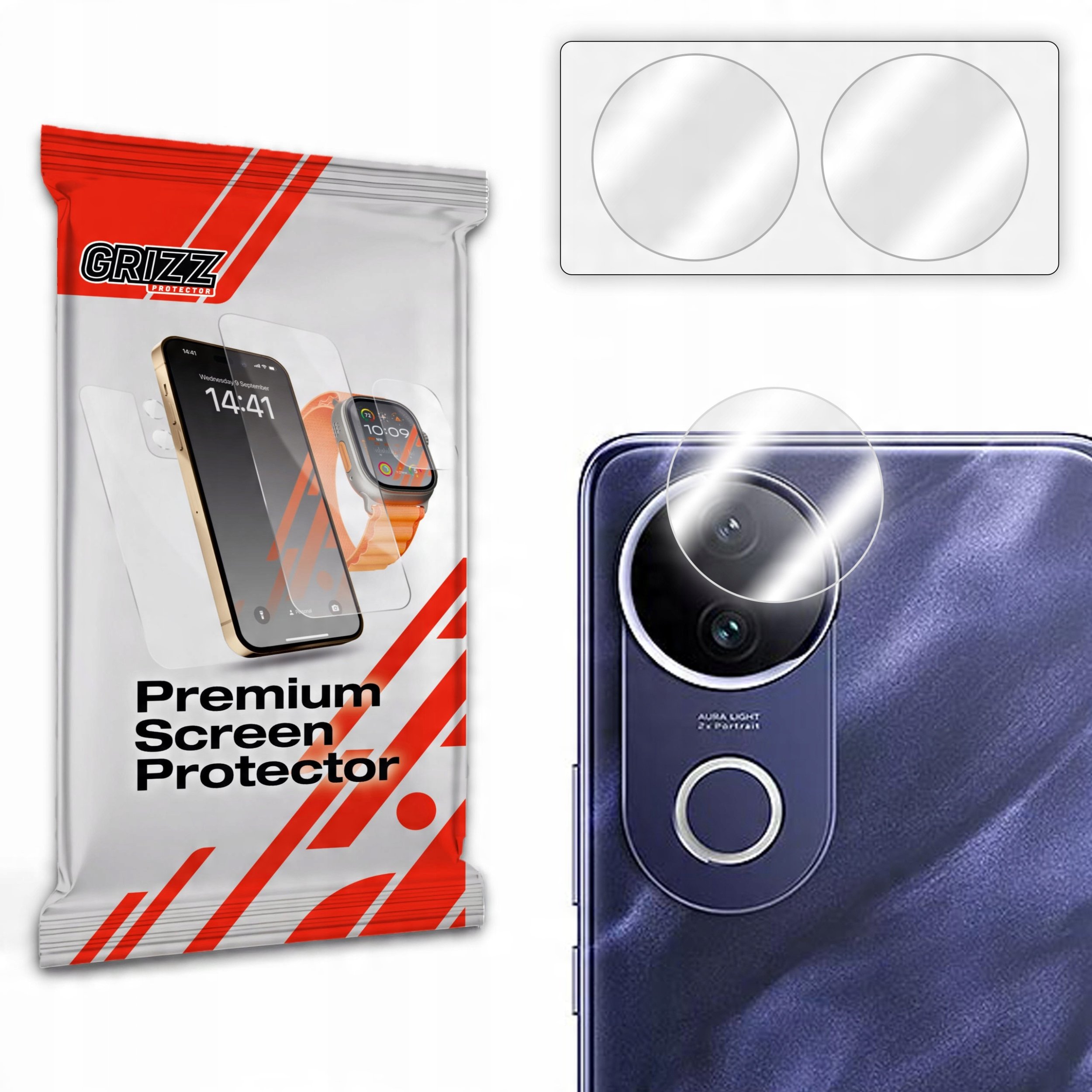 GrizzGlass Szklo na aparat GrizzGlass HybridGlass Camera do Vivo V50e GRZ13879 (5906146480230) aizsardzība ekrānam mobilajiem telefoniem GrizzGlass Szklo na aparat GrizzGlass HybridGlass Camera do Vivo V50e GRZ13879 (5906146480230) aizsardzība ekrānam mobilajiem telefoniem