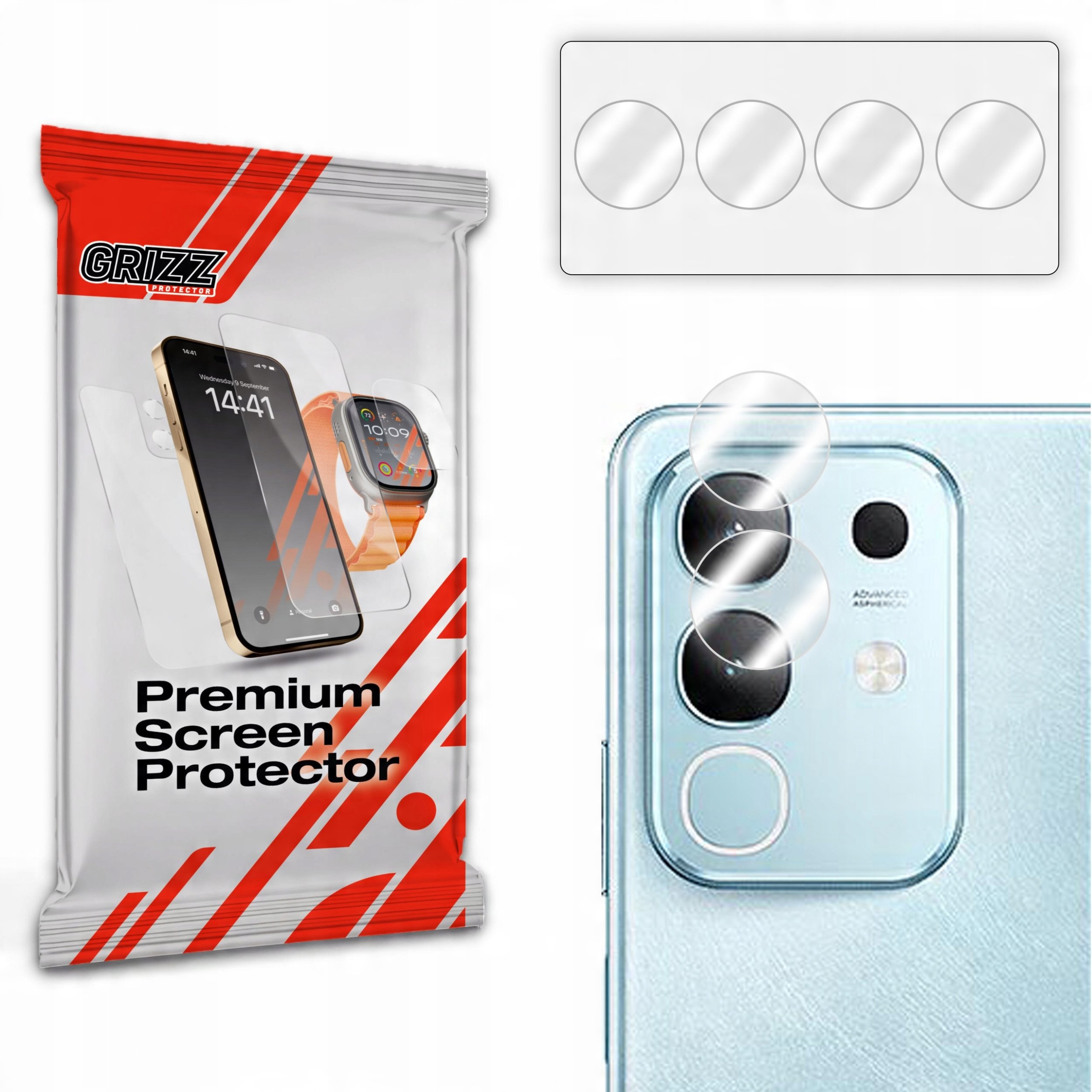 GrizzGlass Szklo na aparat GrizzGlass HybridGlass Camera do Vivo Y300t GRZ13891 (5906146480421) aizsardzība ekrānam mobilajiem telefoniem GrizzGlass Szklo na aparat GrizzGlass HybridGlass Camera do Vivo Y300t GRZ13891 (5906146480421) aizsardzība ekrānam mobilajiem telefoniem