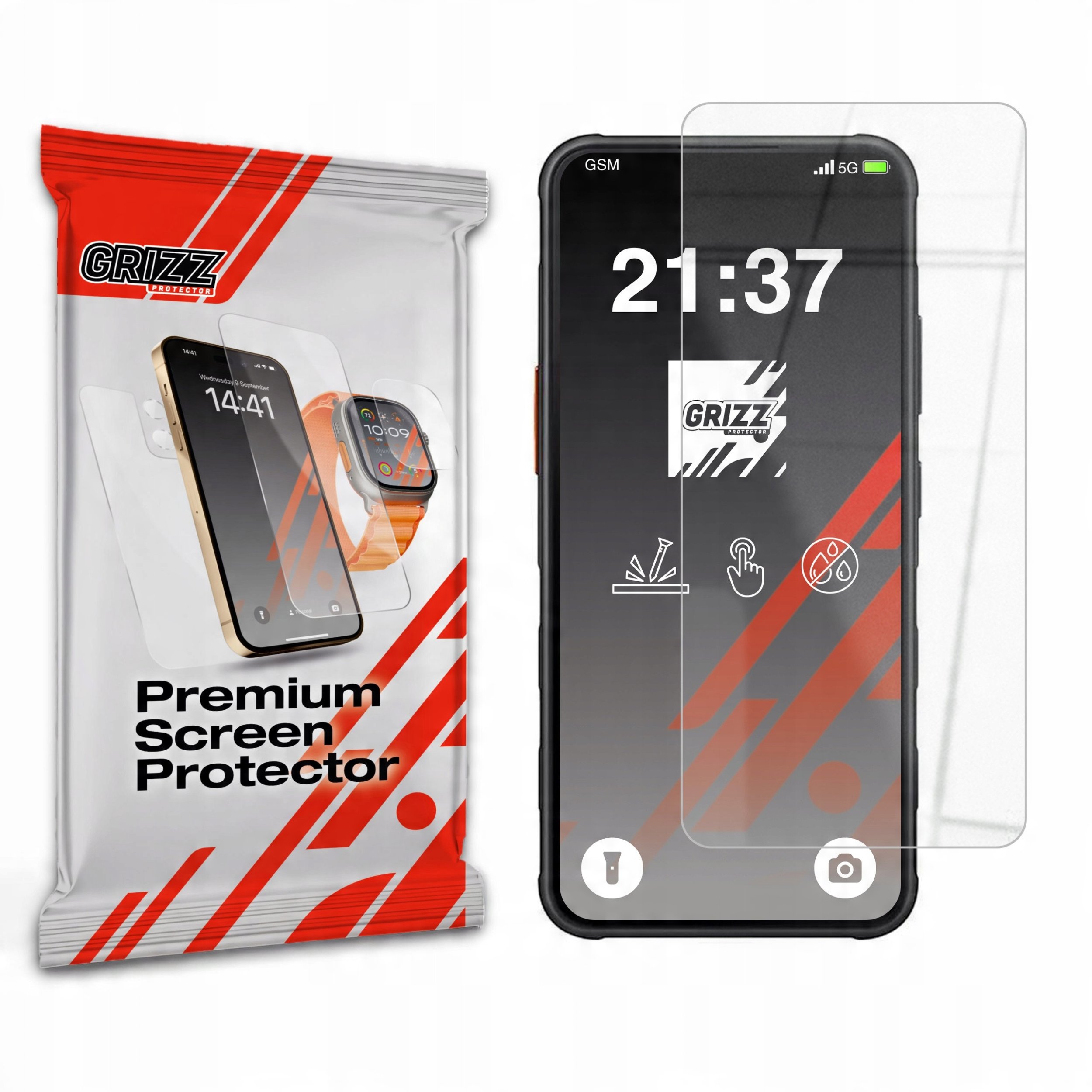 GrizzGlass Szklo hybrydowe HybridGlass do Samsung Galaxy XCover 7 Pro GRZ13927 (5906146479692) aizsardzība ekrānam mobilajiem telefoniem GrizzGlass Szklo hybrydowe HybridGlass do Samsung Galaxy XCover 7 Pro GRZ13927 (5906146479692) aizsardzība ekrānam mobilajiem telefoniem