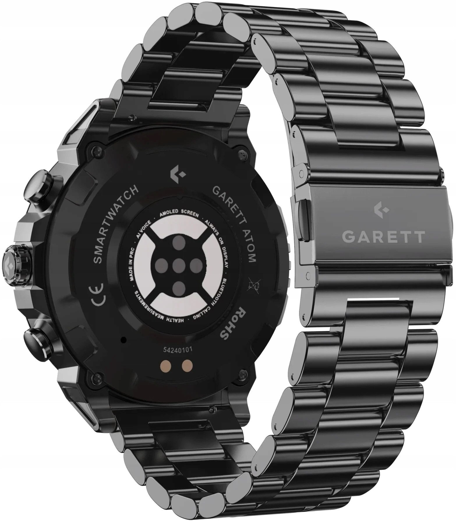 Smartwatch Garett Atom Czarny  (5904238486856) 5904238486856 (5904238486856) Viedais pulkstenis, smartwatch