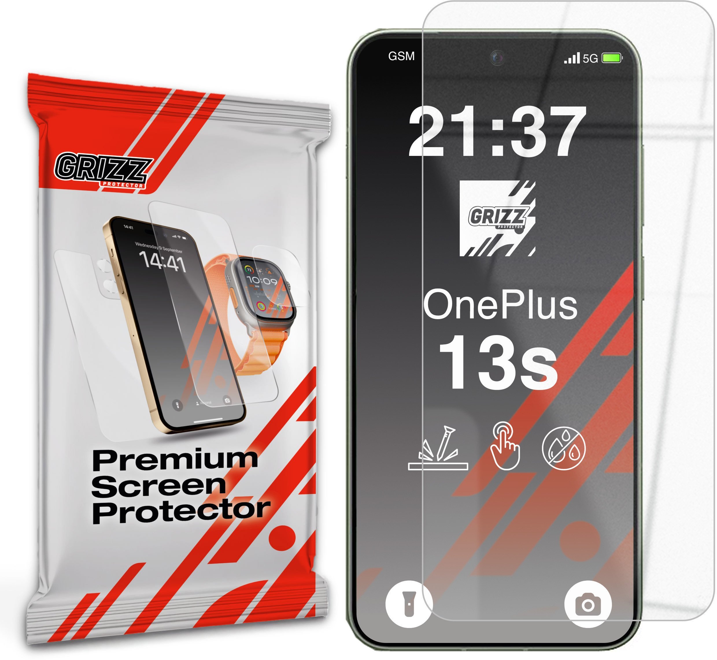 GrizzGlass Szklo hybrydowe GrizzGlass HybridGlass do OnePlus 13s GRZ14298 (5906146485259) aizsardzība ekrānam mobilajiem telefoniem GrizzGlass Szklo hybrydowe GrizzGlass HybridGlass do OnePlus 13s GRZ14298 (5906146485259) aizsardzība ekrānam mobilajiem telefoniem