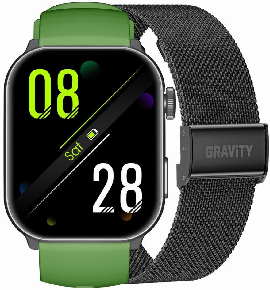 SMARTWATCH UNISEX GRAVITY GT28-8 - ROZMOWY BLUETOOTH, DODATKOWY PASEK (sg037g) GT28 (5900148052808) Viedais pulkstenis, smartwatch SMARTWATCH UNISEX GRAVITY GT28-8 - ROZMOWY BLUETOOTH, DODATKOWY PASEK (sg037g) GT28 (5900148052808) Viedais pulkstenis, smartwatch