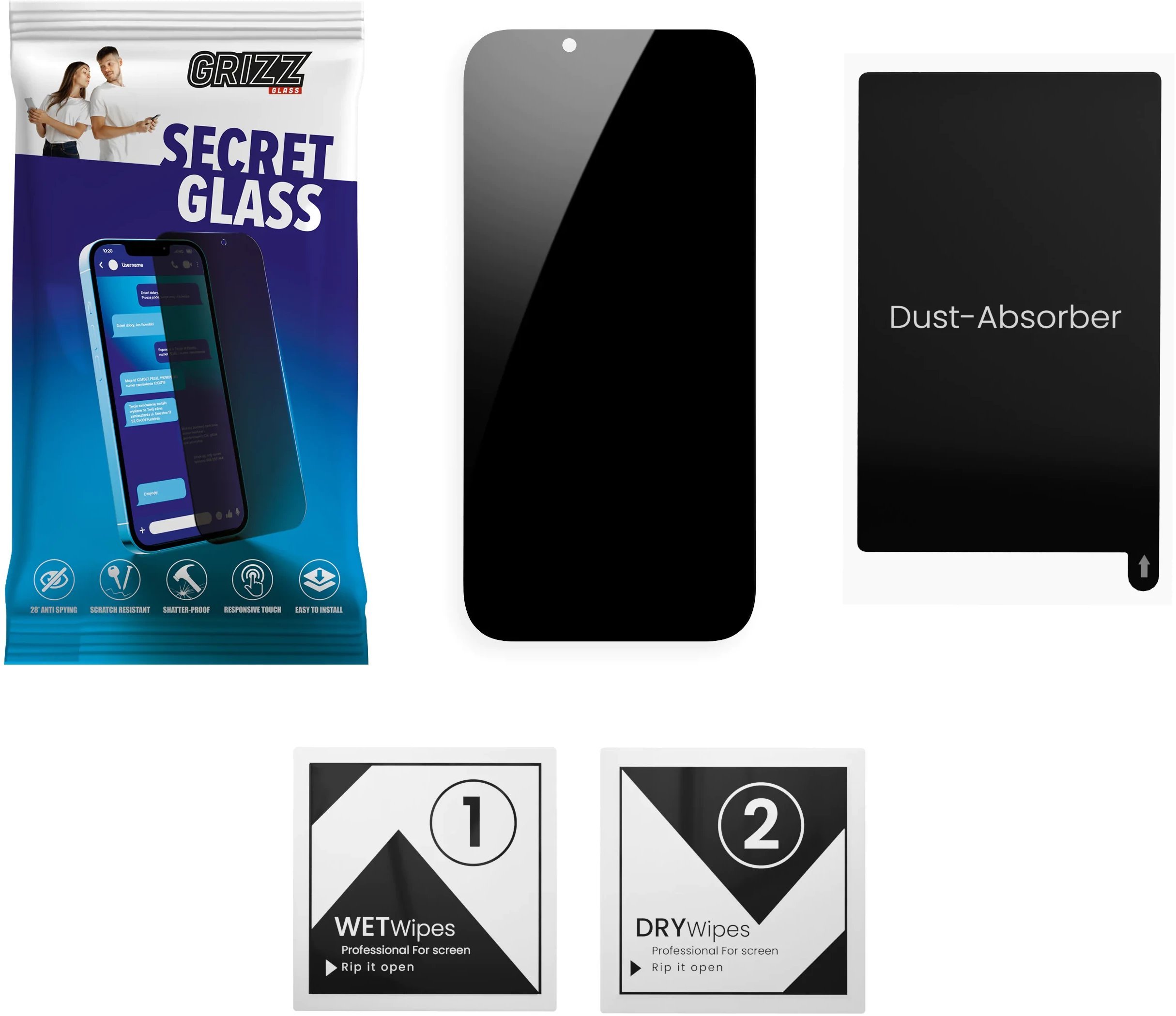 GrizzGlass Matowe szklo prywatyzujace GrizzGlass SecretGlass do Vivo Y300 GT GRZ14432 (5906146483446) aizsardzība ekrānam mobilajiem telefoniem GrizzGlass Matowe szklo prywatyzujace GrizzGlass SecretGlass do Vivo Y300 GT GRZ14432 (5906146483446) aizsardzība ekrānam mobilajiem telefoniem