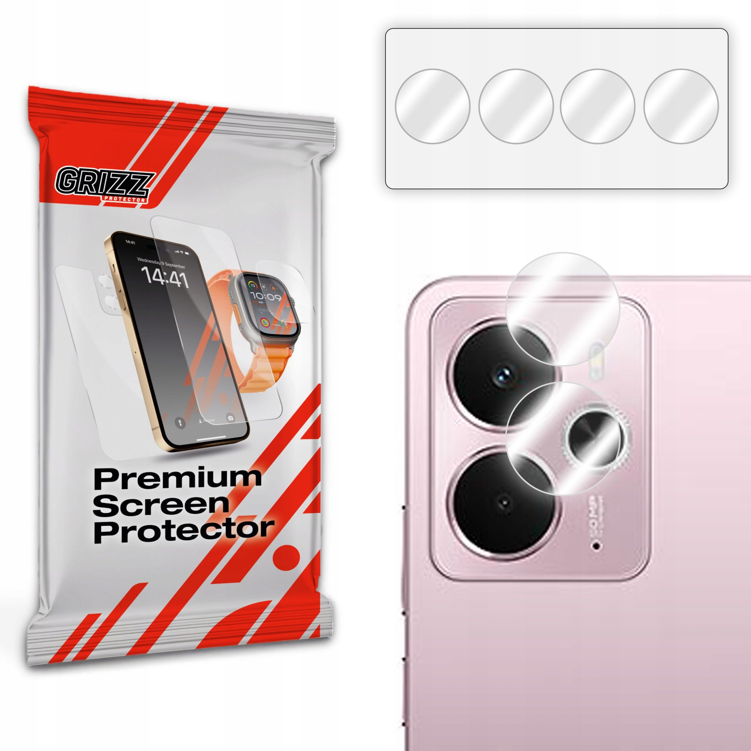 GrizzGlass Szklo na aparat GrizzGlass HybridGlass Camera do Realme 14 GRZ13705 (5906146478398) aizsardzība ekrānam mobilajiem telefoniem GrizzGlass Szklo na aparat GrizzGlass HybridGlass Camera do Realme 14 GRZ13705 (5906146478398) aizsardzība ekrānam mobilajiem telefoniem