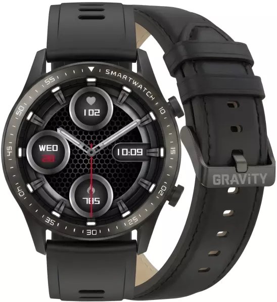 Smartwatch Gravity Czarny 2 Paski GT10-2 GT10-2 (5900148051955) Viedais pulkstenis, smartwatch Smartwatch Gravity Czarny 2 Paski GT10-2 GT10-2 (5900148051955) Viedais pulkstenis, smartwatch