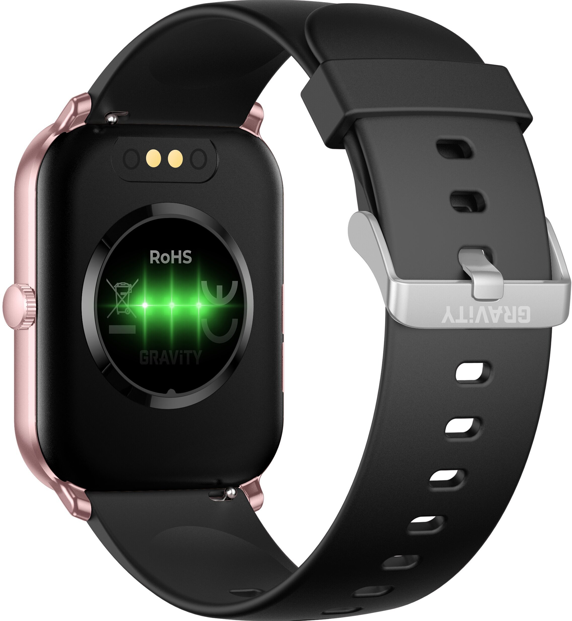 Smartwatch Gravity GT36-3 Czarny  (GT36-3) GT36-3 (5900148057209) Viedais pulkstenis, smartwatch