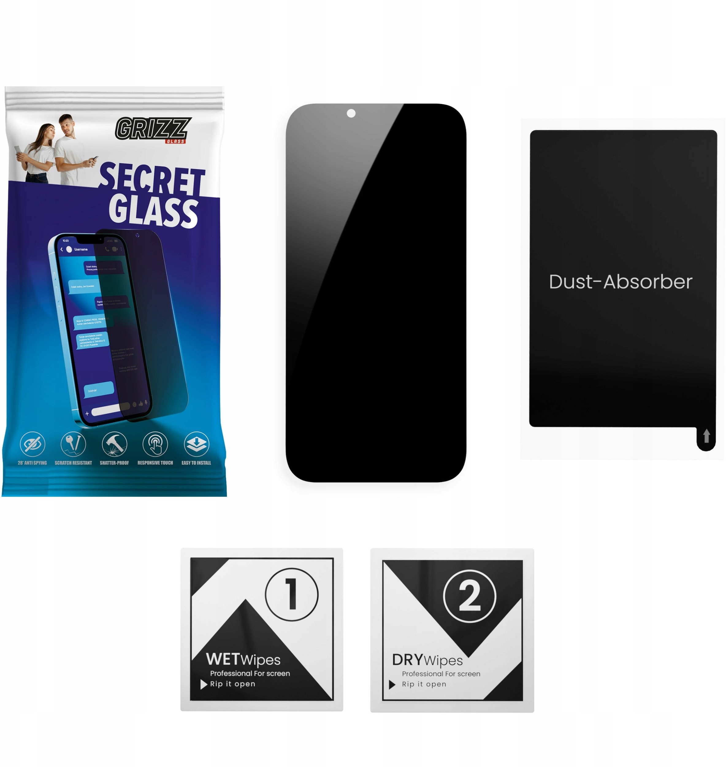 GrizzGlass Matowe szklo prywatyzujace GrizzGlass SecretGlass do Samsung Galaxy S26+ Plus GRZ16855 (5904960830279) aizsardzība ekrānam mobilajiem telefoniem