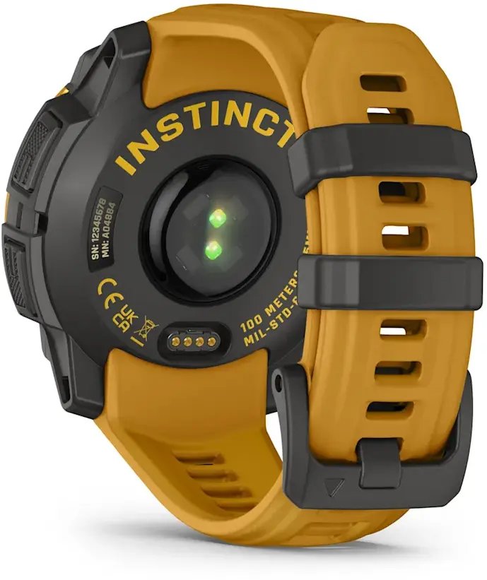 Garmin  Instinct 3 &ndash; 45 mm, SolarSunburst with Sunburst/Grey Band 753759357085 (753759357085) Viedais pulkstenis, smartwatch