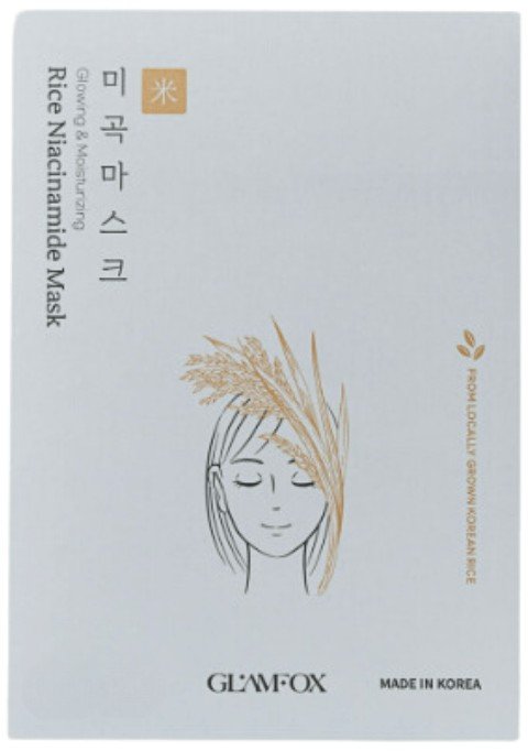 GLAMFOX Rice Niacinamide Glow Moisturising Sheet