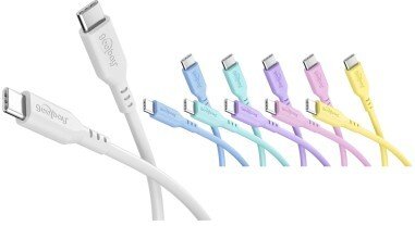 Kabel USB Goobay Zestaw Pastel Power