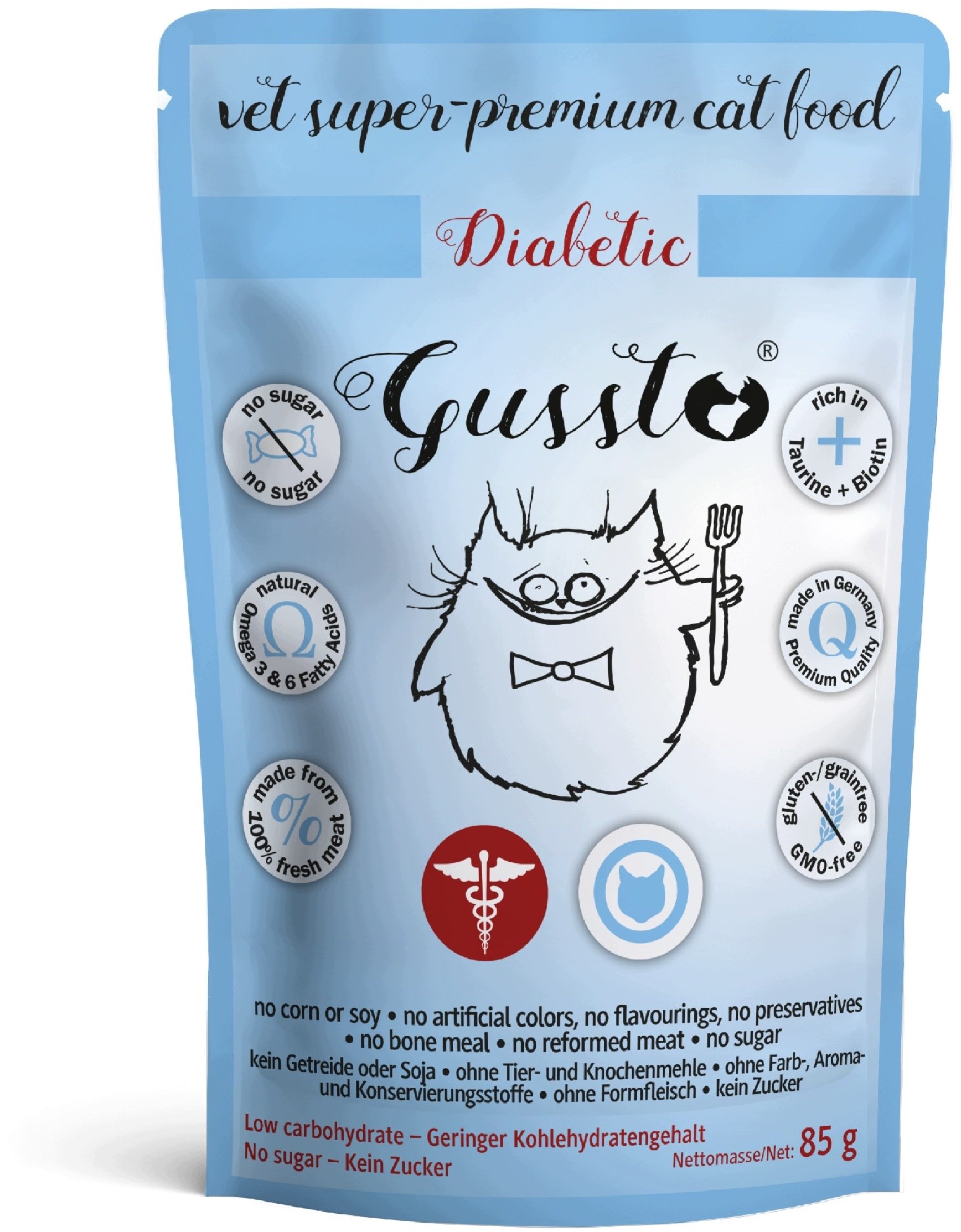 GUSSTO VET saszetka 85g Diabetic /
