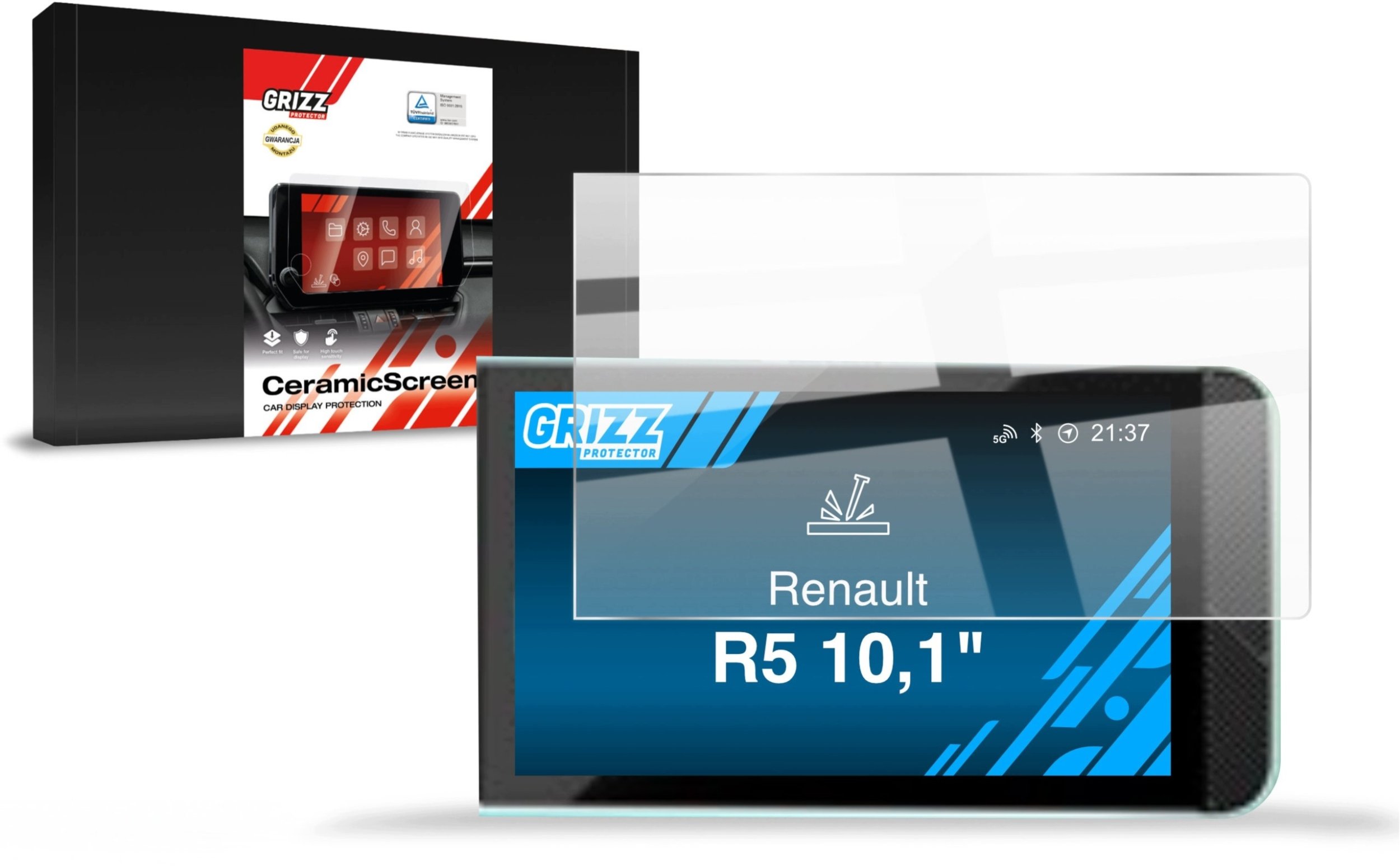Nawigacja GPS GrizzGlass Folia ceramiczna CarDisplay