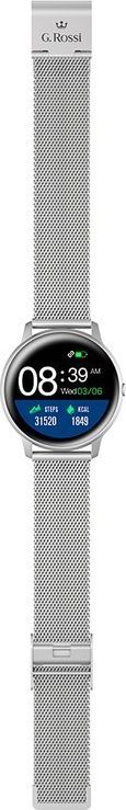 Smartwatch Gino Rossi SW015-3 Srebrny (SW015-3) SW015-3 (5900148041482) Viedais pulkstenis, smartwatch Smartwatch Gino Rossi SW015-3 Srebrny (SW015-3) SW015-3 (5900148041482) Viedais pulkstenis, smartwatch
