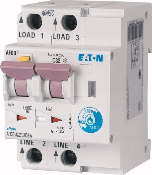 Eaton Przeciwpozarowy detektor iskrzenia 2P 32A