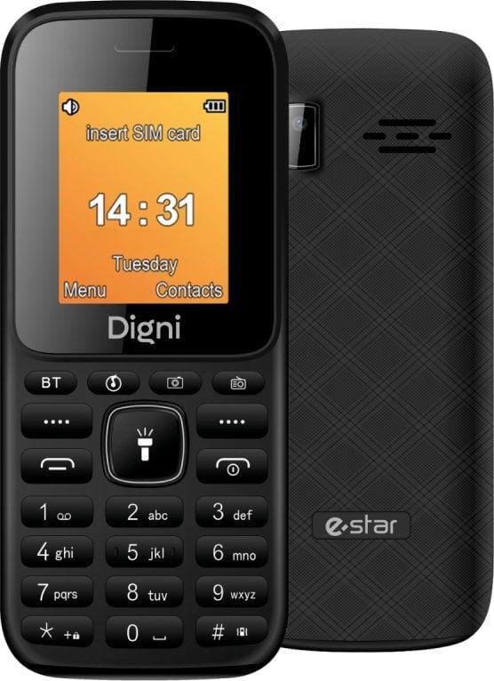 eSTAR Digni Mini Phone Dual SIM Juodas Juodas 5292409391116 Mobilais Telefons eSTAR Digni Mini Phone Dual SIM Juodas Juodas 5292409391116 Mobilais Telefons