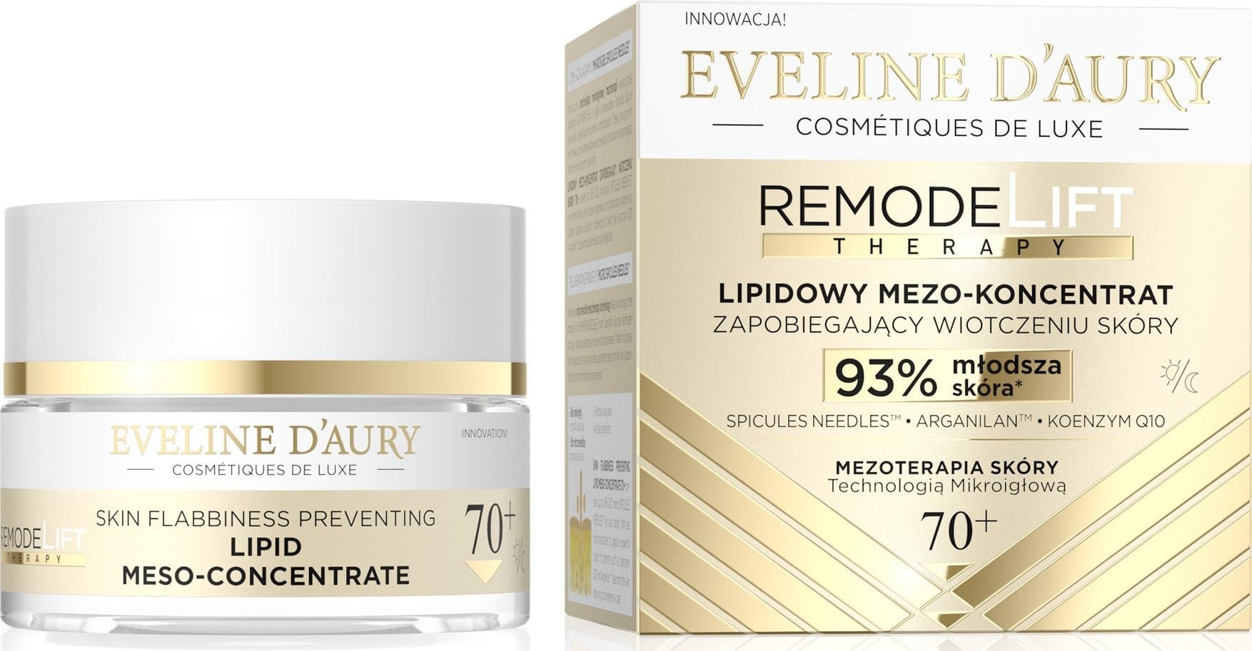 Eveline Remodelift Therapy 70+ Lipidowy mezo-koncentrat