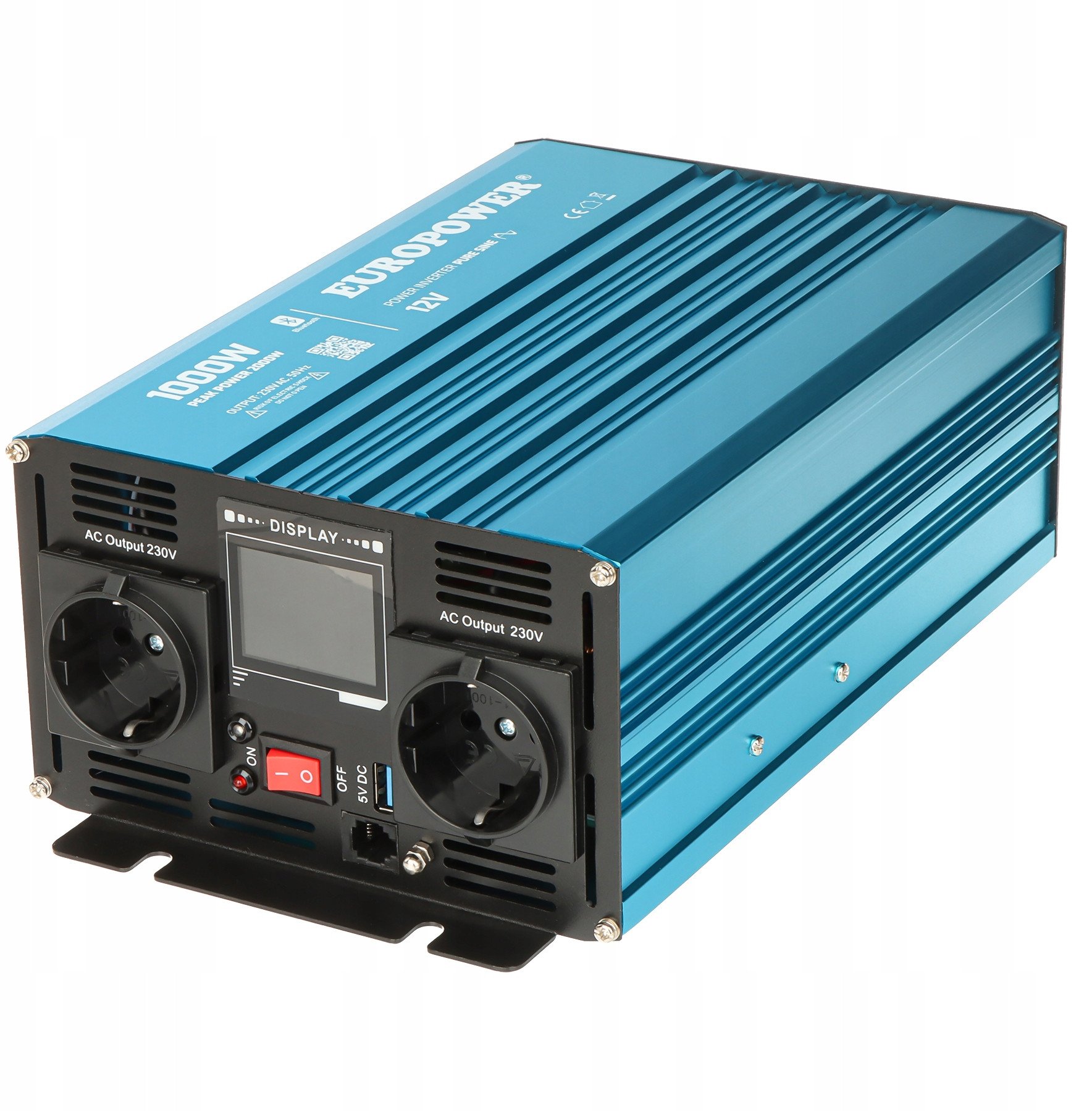 Europower PRZETWORNICA NAPIECIA INV/12/1000/PS/S/B Bluetooth EUROPOWER
